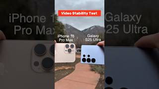 iPhone 16 Pro Max vs Galaxy S25 Ultra – Stability Test NO ONE Expected! 😱 #shorts #iphone #samsung