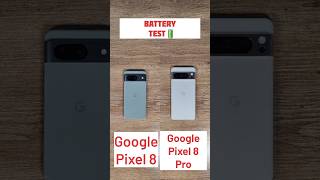 Google Pixel 8 vs Google Pixel 8 Pro Battery Drain Test #googlepixel8 #googlepixel8pro #tech #shorts