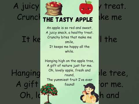 The Tasty Apple: Short and Sweet Poem for Kids | #Shorts