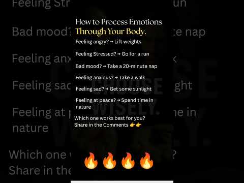 How to Process Emotions through your BODY..... #selfimprovement #emotions #body #motivation
