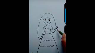 🎨 DRAWING।। EASY DRAWINGS📝 OF  BEAUTIFUL PRINCESS 🤴 #easybeautiful #drawingsketch #kids