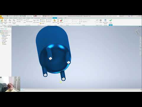 Modeling and load analysis of a metal tank / barrel in Autodesk Inventor