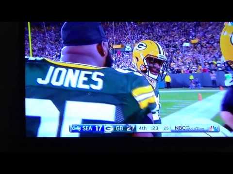Jayrone Elliot one-handed interception! Green Bay packers win over Seattle Seahawks!!
