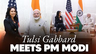 USA’s Director of National Intelligence, Tulsi Gabbard meets PM Modi