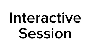 Interactive Session - 6th September, 2024