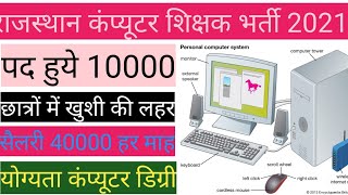 कंप्यूटर अनुदेशक भर्ती 2021 /computer anudeshak Bharti / computer anudeshak exam date #shorts