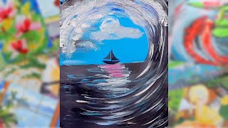 Acrilic Painting  🎨 STORM 🎨| How to Draw | Magic Paintings | Relaxing Music