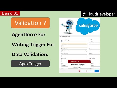 Salesforce Agentforce - Apex Trigger for Data Validation: VS Code for Beginners | Cloud Developer