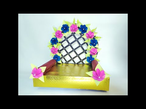 ganpati makhar decoration ideas | ganpati decoration for home #artisticnatha #makar #diy