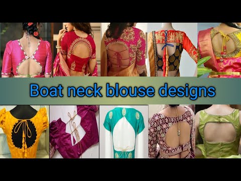 Boat neck designs 2025 || blouse design || blouse designs new model || blauj dizain