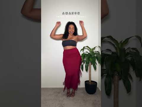 Amazon Try-On: Tassel Skirts #amazonfinds #transitionvideo #amazonfashion #amazonfashionfinds