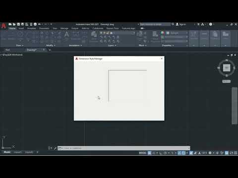 dimension set up in autocad//autocad//autocad2021