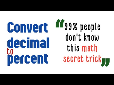 How to convert decimal numbers into percentage | Math Olympiad Exams Preparation