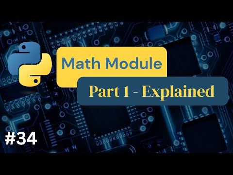 Python Math Module Part 1 - #34