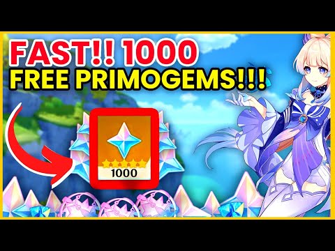 How To Get 1000 Primogems FAST!!! (IN 1 MINUTE!!!) - Genshin Impact
