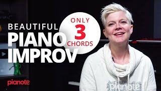 Beautiful Beginner Piano Improvisation (Only 3 Chords)