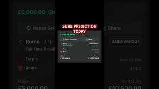 Sure 100% Daily Football Prediction! #footballpredictions #dailyprediction #football #romavstorino