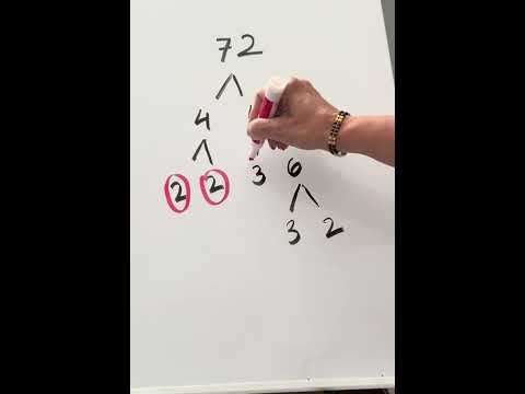 Easy Way to Solve Prime Factorization in Minutes! #easylearning #mathstricks #mathsteacher #maths