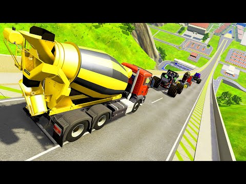 HT Gameplay # 17 | Monster Trucks vs Epic High Speed Ramps & Big Small Cars vs Massive Speed Bumps