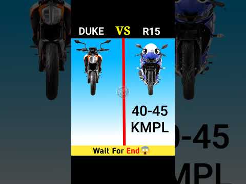 Duke Vs R15 😍 | Full Comparison || #shorts #duke #ktm #adventure #r15 #yamaha