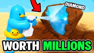 Digging up INSANE TREASURES in ROBLOX DIG AND CLEAN...