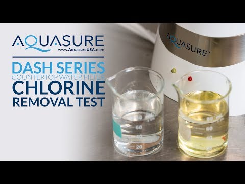 Aquasure Dash Series Countertop Drinking Water System - Chlorine Removal Test