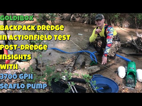 Dredging Gold Between Creek Riffles using SEAFLOW Pump - Better Suction, Better Gold!