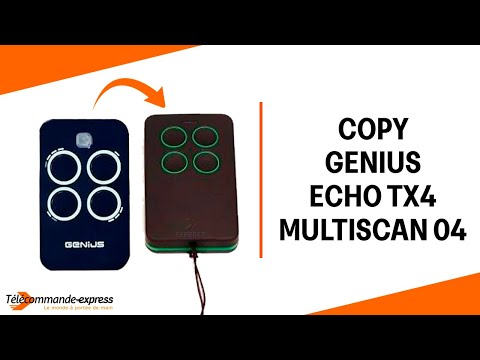 How to Copy a GENIUS ECHO TX4 Remote to a MULTI SCAN 04 Cloning Remote