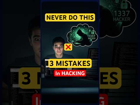 Top 3 Mistakes to AVOID While Learning Cybersecurity! 🚫 #3 is a Game-Changer | #shorts #trending