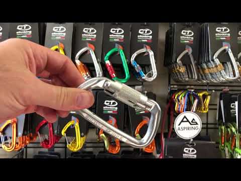 CT D Shape Trad Steel Twist Lock Carabiner Captive