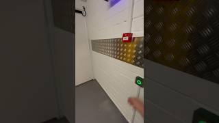 Two Automatic door’s to a refuse area with touch free buttons. #adidoors #automatic  #automaticdoor