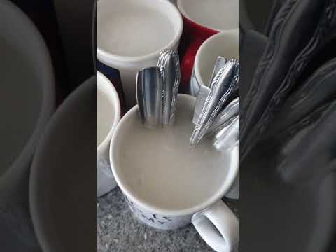 How to clean Coffee/Tea cups & Tea spoons.