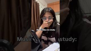 Common we all say music helps us but we end up like this🤣 #study #realisticstudy #studymusic