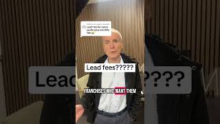 Lead fees? #jimsgroup #franchise #franchising #business