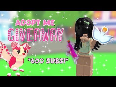 ✿✴︎adopt me GIVEAWAY *600 SUBSCRIBERS* ♡✯ #adoptmegiveaway #robloxadoptme