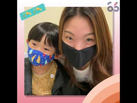 5 year old getting eyes checked at Health Promotion Board
