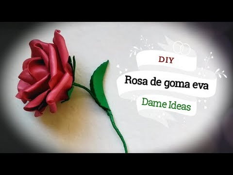 DIY - How to make flowers with eva foam - Roses. Tutorial step by step.