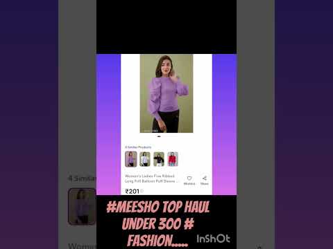 #meesho  Top Haul Under 300# link in comment #fashion .....