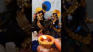 kartik mass  deepdaan 🪔🙏  #krishna #kartikmass #damodarleela #damodarmass #radharani #radheradhe