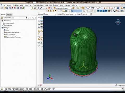 ABAQUS step by step Modeling Crack propagation in vessel with XFEM