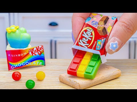 Amazing KITKAT Cake Dessert | Delicious Mini Rainbow KitKat Chocolate Cake Decorating