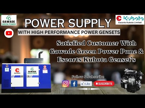 Bhandara Restaurant Satisfied Customer - Escorts Kubota Silent Generator by Gawade Green Power Pune
