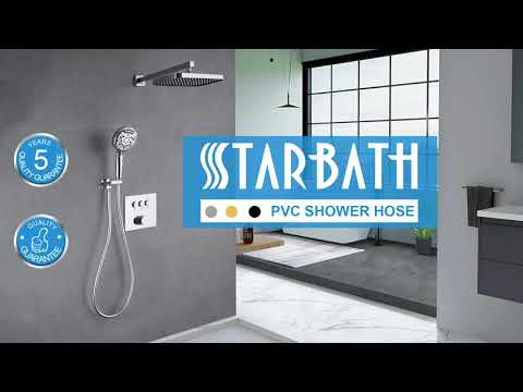 STARBATH Plastic PVC Shower Hose Unboxing&Review and Installation