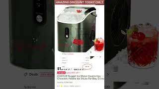Amazing ice maker deal: 45% off today only!#icemaker #nuggetice #countertopicemaker