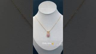 Rose quartz 💕✨ #handmadejewelry #jewelry #handmadenecklace #necklace #rosequartz