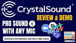 CrystalSound Review - Improve Sound Quality of Audio Files, Suppress All Background Noise