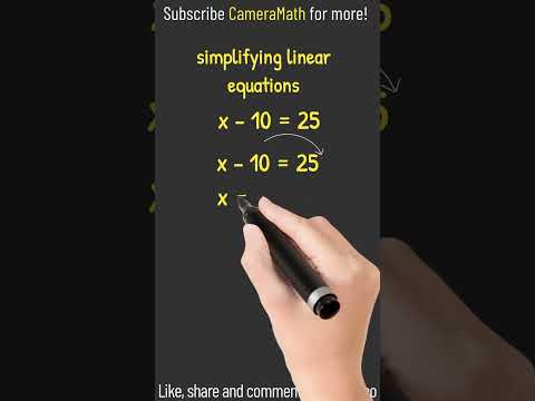 Simplify the linear equation #linearequations #math #mathematics
