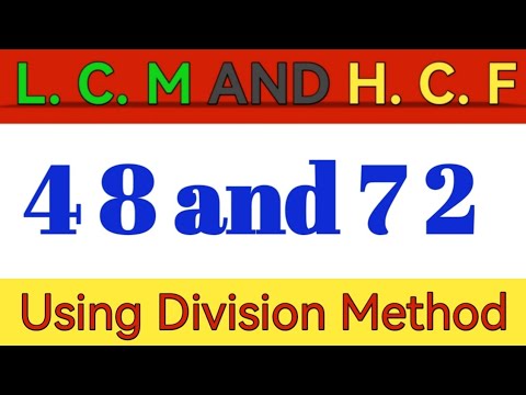 LCM and HCF fully explained with division  methods, #olympiad 2025