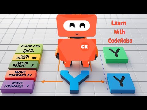 Draw Alphabets using coding | Fun programming for Kids | CodeRobo 🤖