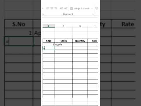 How to Insert Serial Numbers Automatically in Excel